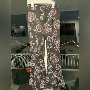 Free people floral flare pants